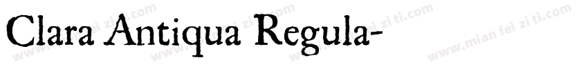Clara Antiqua Regula字体转换